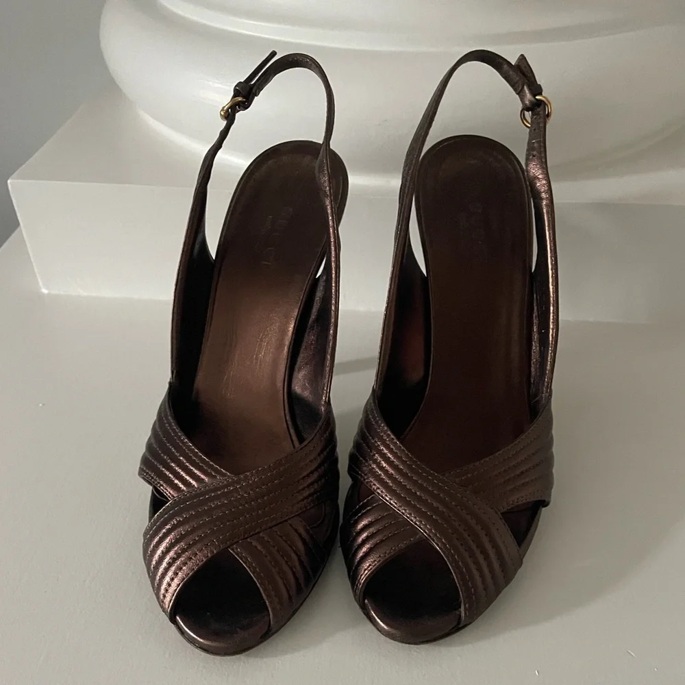 Gucci Slingback Heels - Picture 2 of 9